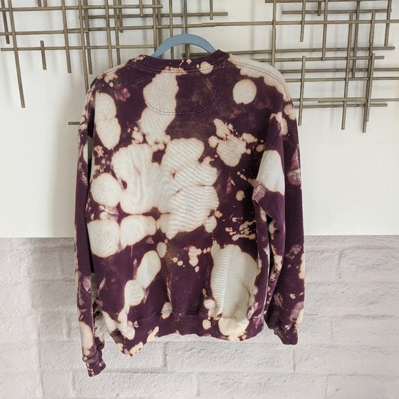 Custom Bleached Vintage Champion Crew Sweater - Picture 4 of 5